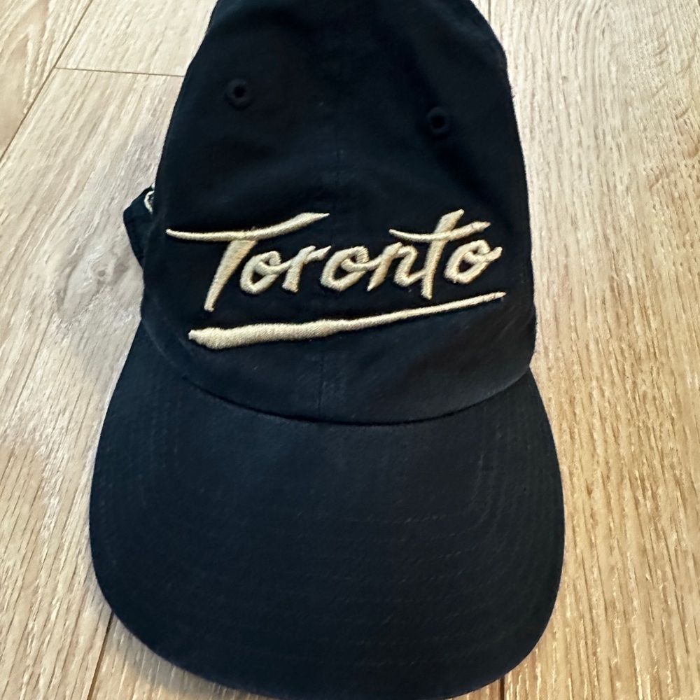 Raptors Black Cap with Gold Toronto Embroidery